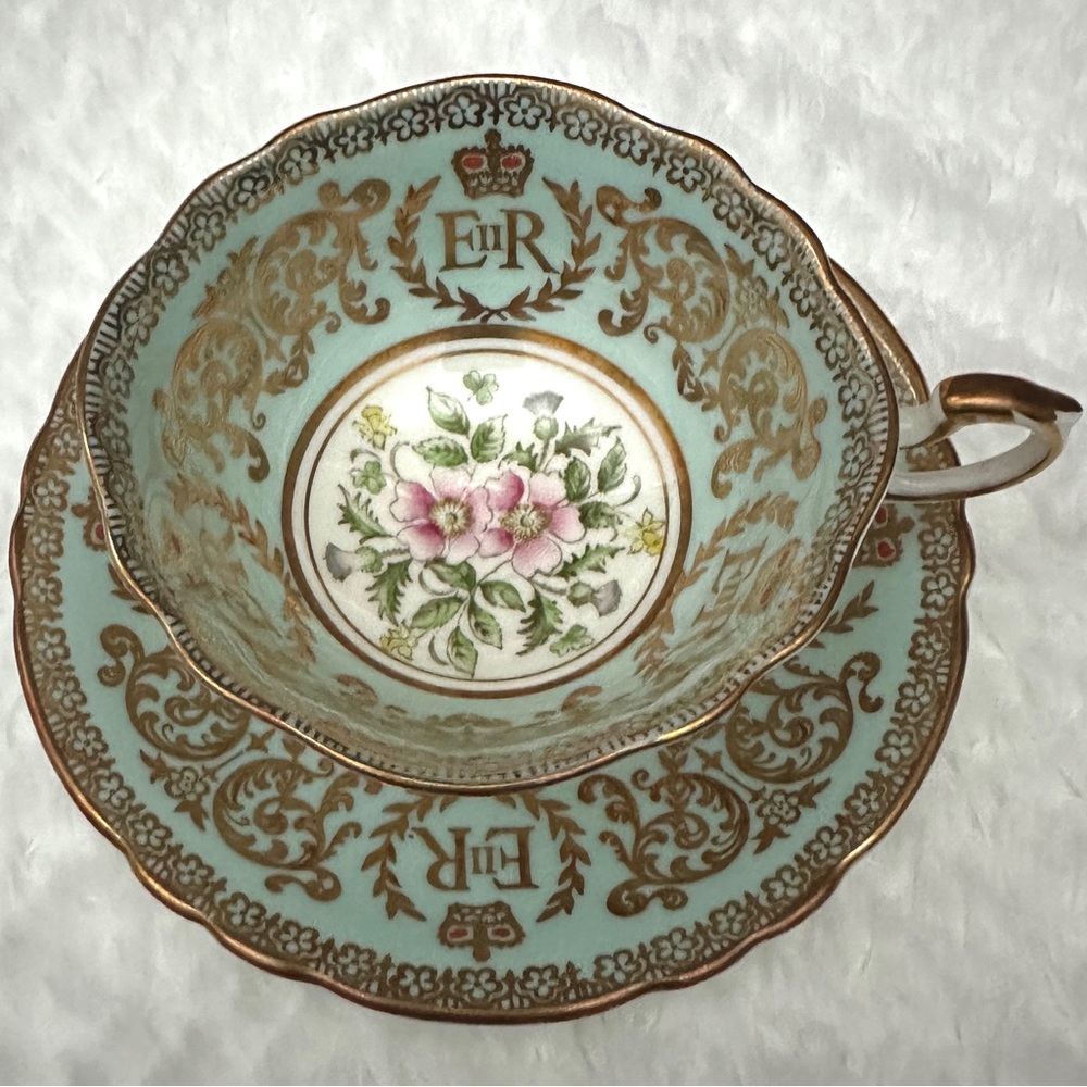 Vintage Paragon Queen Elizabeth II Coronation Fine Bone China Teacup & Saucer